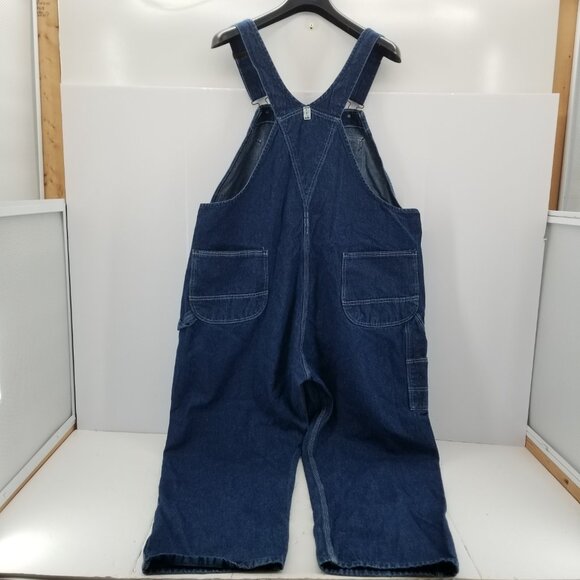Vintage Key Imperial Overalls Bibs Mens 48X30 Denim Blue Jeans   Workwear - Picture 6 of 11